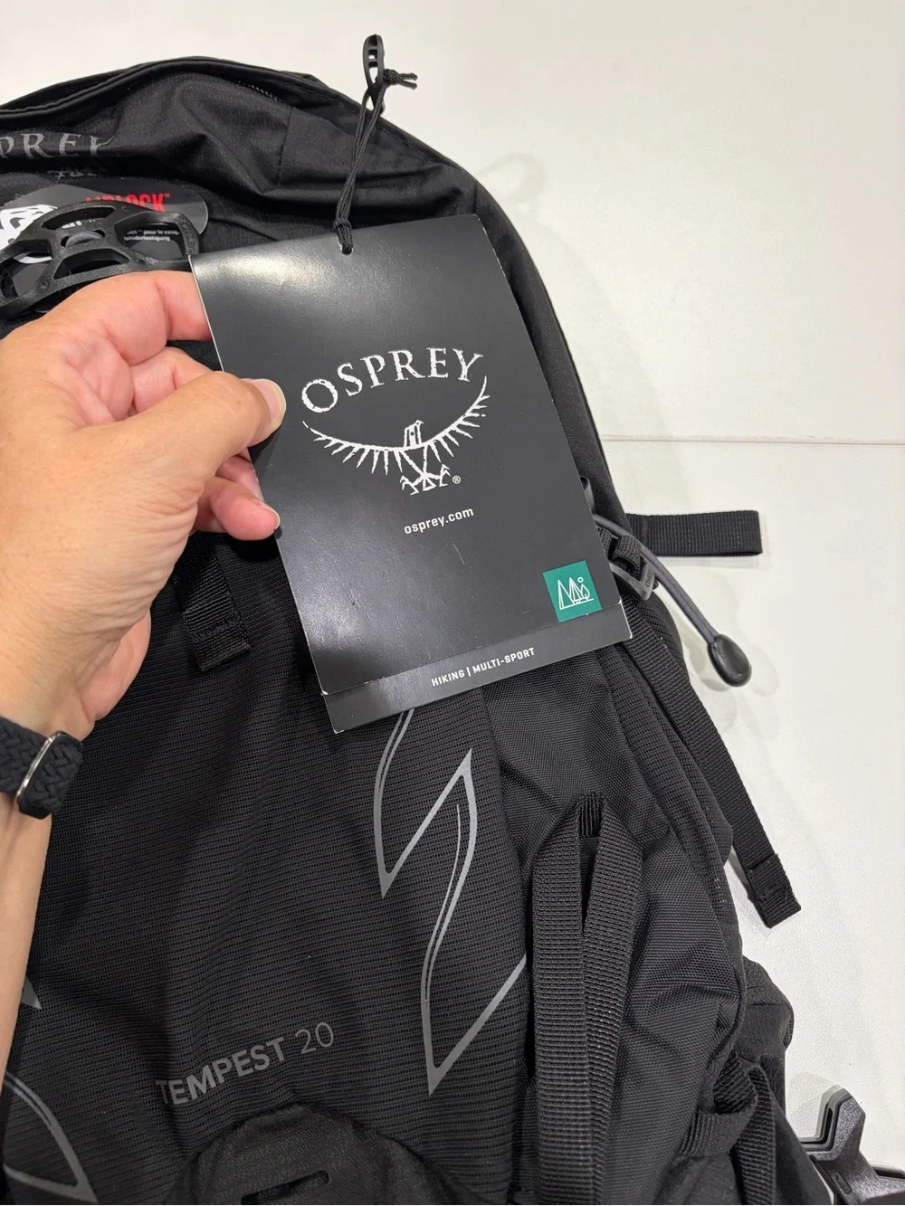 Osprey Women's Tempest 20 Hiking M/L Pack Black NWT Backpack Hipbelt Trail